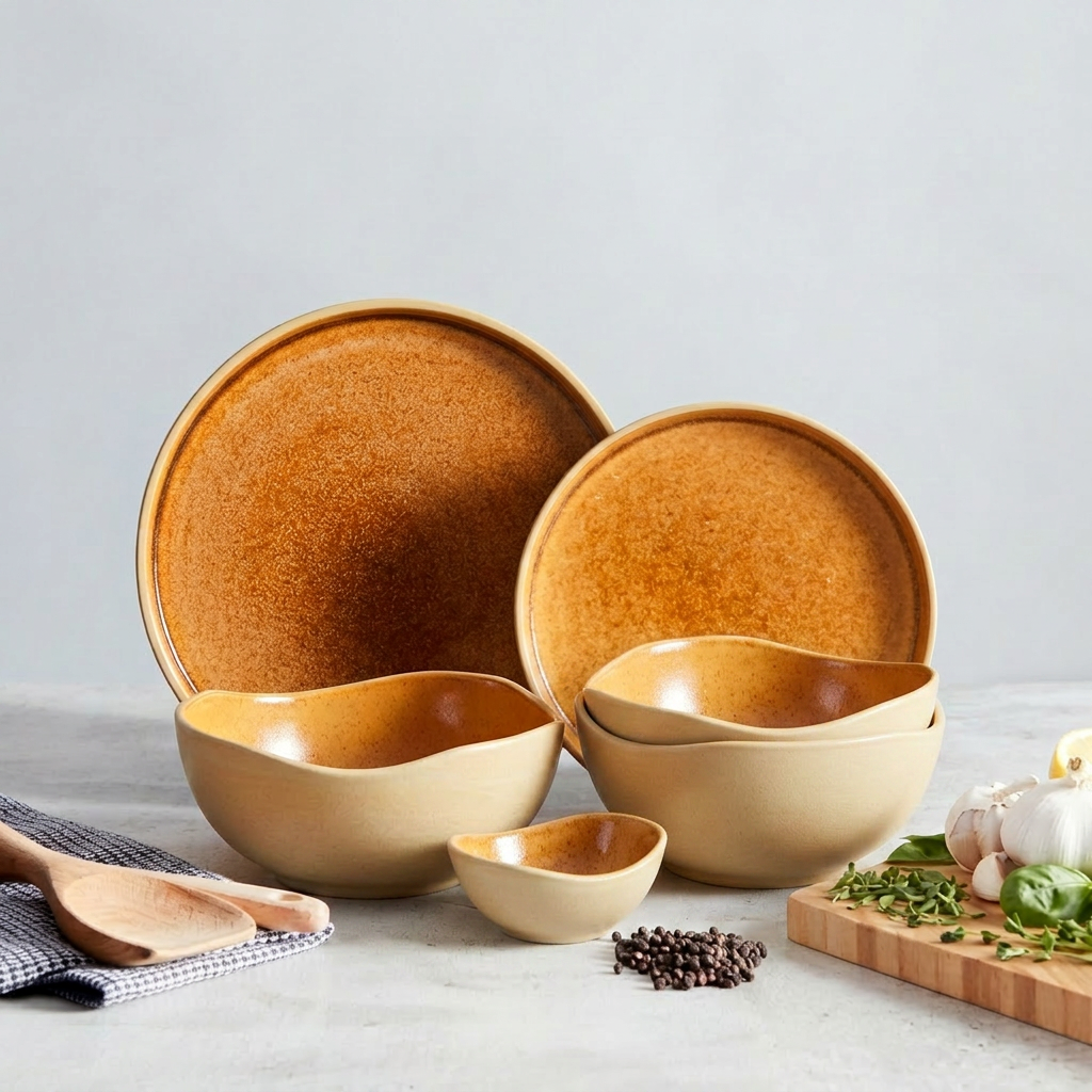 Amberglow Dinner Set